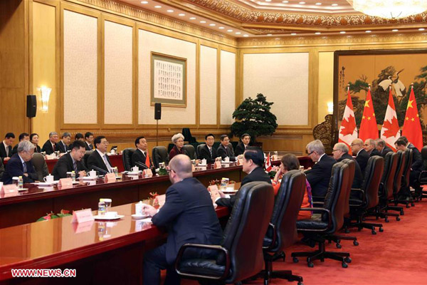 China, Canada Vow To Enhance Parliamentary Exchanges