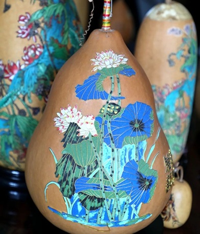 Art of gourd carving in Dongying
