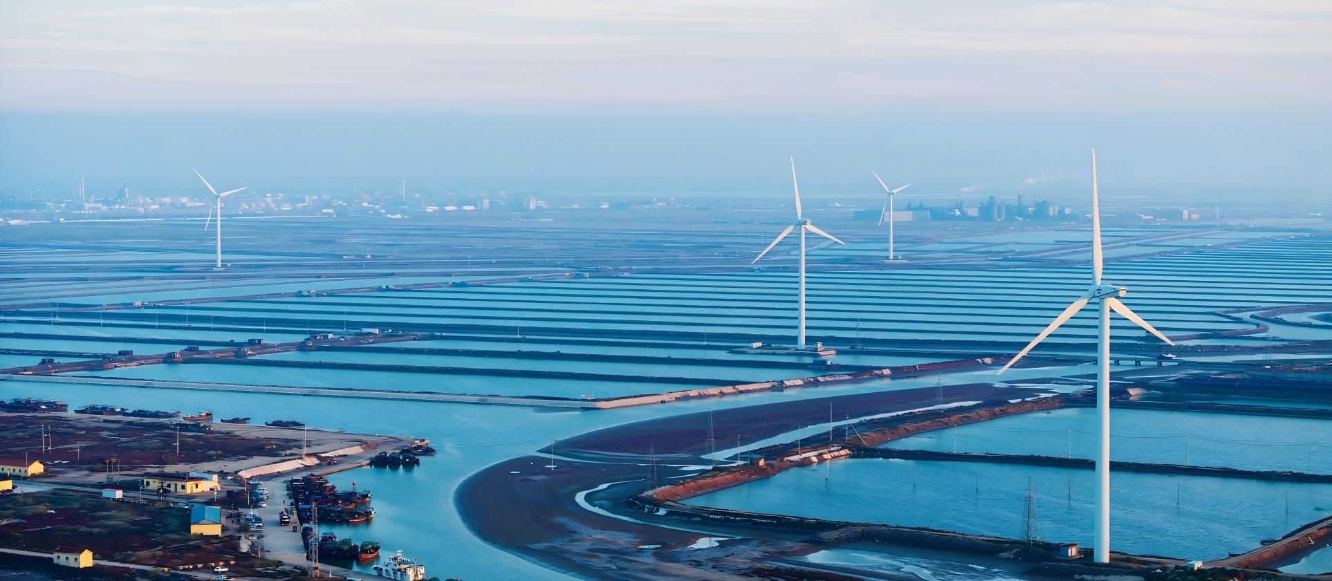 세계 최대 해상 풍력 발전기가 둥잉시에서 설치 완료