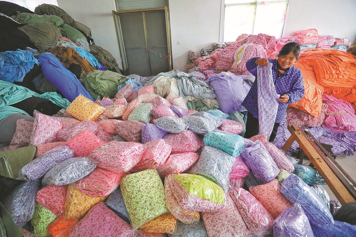 Shandong's long johns village weaves warmth, wealth