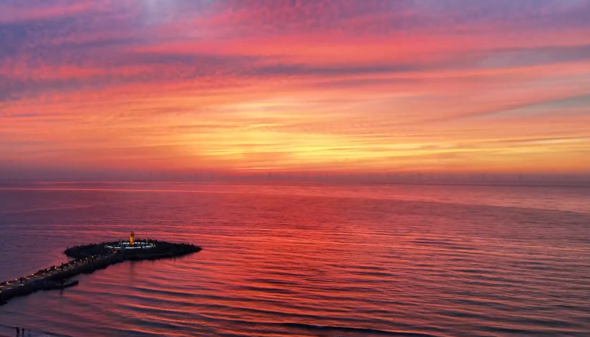 Sunset magic in Yantai