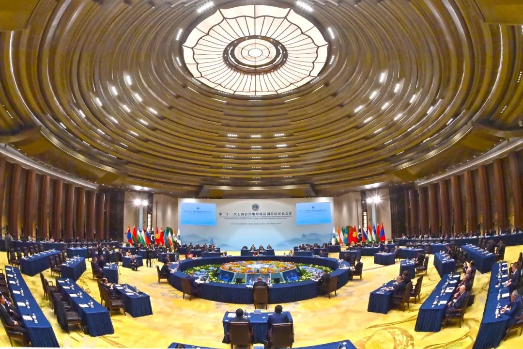 The 21st Prosecutors General Conference of the SCO Member States is held in Xi'an, Shaanxi province, on the morning of November 8.
