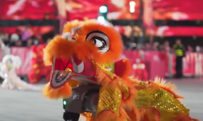 Robot dogs' lion dance adds festive joy in Suzhou