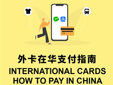 International cards how to pay in China